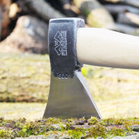 Prandi Axt Wurfaxt German Type 600 Gramm, C45-Stahl, 36 cm gerader Hickorystiel