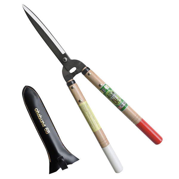 Okatsune 231 Heckenschere mit 30 cm Griff und 20 cm Klinge, Gesamtlänge 57 cm