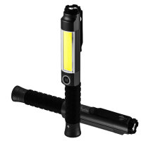 NEBO Big Larry 3 LED Arbeitsleuchte, Black Line mit 600...